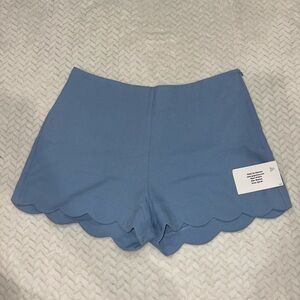 Scalloped Blue Women's Dress Shorts